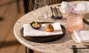 Dinings SW3 Chelsea Japanese cuisine Table laid with sushi